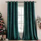 Premium Velvet Curtain - Green