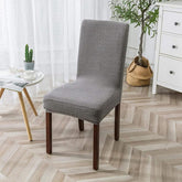 Stripe Jacquard Chair Cover - Grey