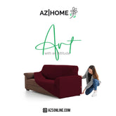 Jersey Sofa Cover- Maroon