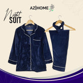 Women Velvet Suit - Blue