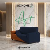 Jersey Sofa Cover- Navy Blue