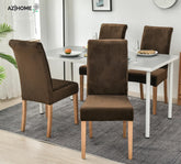 Velvet Chair Covers - Brown