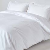 White Solid Duvet Cover Set