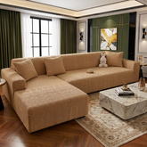 Bohemian L Shape Sofa Cover - Camel