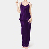 Silk Camisole Suit - purple