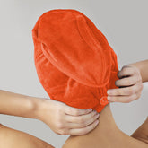 Hair Turban / Hair Towel - Orange
