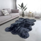 Lounge Size Furry Rug (160_180CM) - Black