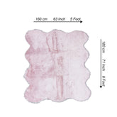 Lounge Size Furry Rug (160_180CM) - Pink