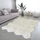 Lounge Size Furry Rug (180_180CM) - Yellow-White