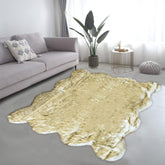 Lounge Size Furry Rug (180_180CM) - Yellow