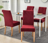 Velvet Chair Covers - Maroon