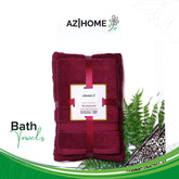 Superior 3 Piece Towel Set - Maroon