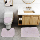 3 Pcs Bath Matt Set – Light Pink