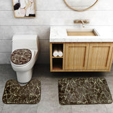 3 Pcs Bath Matt Set – Brown
