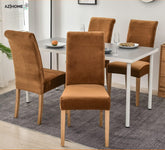 Velvet Chair Covers - Camel