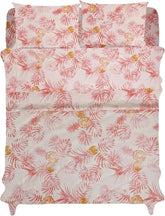 Peachy Floral Bed Sheet Set