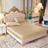 Satin Fitted Sheet - Golden