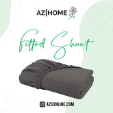 Bed Fitted Sheet Jersey-Dark Grey