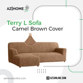 Terry L Sofa Cover – Camel brown