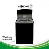Top Load Black Washing Machine cover
