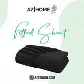 Bed Fitted Sheet Jersey-Black