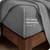 Terry Fitted Sheet - Grey