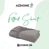 Bed Fitted Sheet Jersey-Light Grey