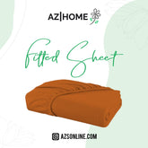 Bed Fitted Sheet Jersey-Camel Brown