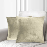 Crushed Velvet Cushion Cover Beige