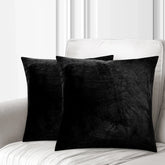 Crushed Velvet Cushion Cover Black