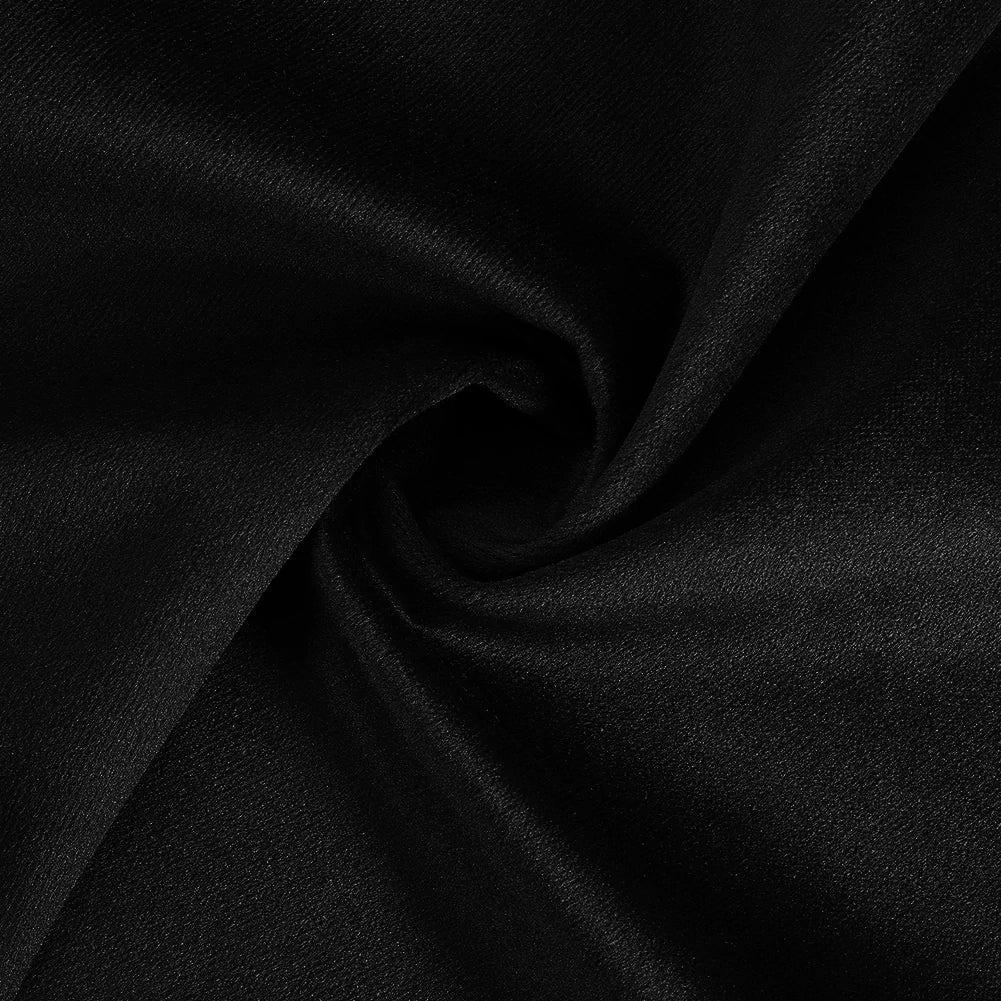 Crushed Velvet Cushion Cover Black