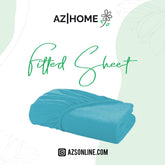 Bed Fitted Sheet Jersey-Sky Blue