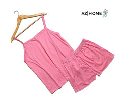 Women Jersey Camisole Set 2 Pcs - Pink