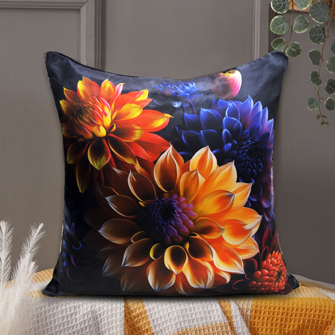 3D Printed Silk Cushion Cover - Tulipan