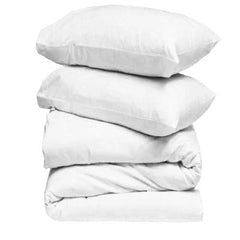 White Solid Duvet Cover Set