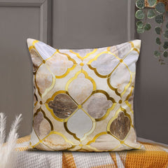 3D Printed Silk Cushion Cover - Marble