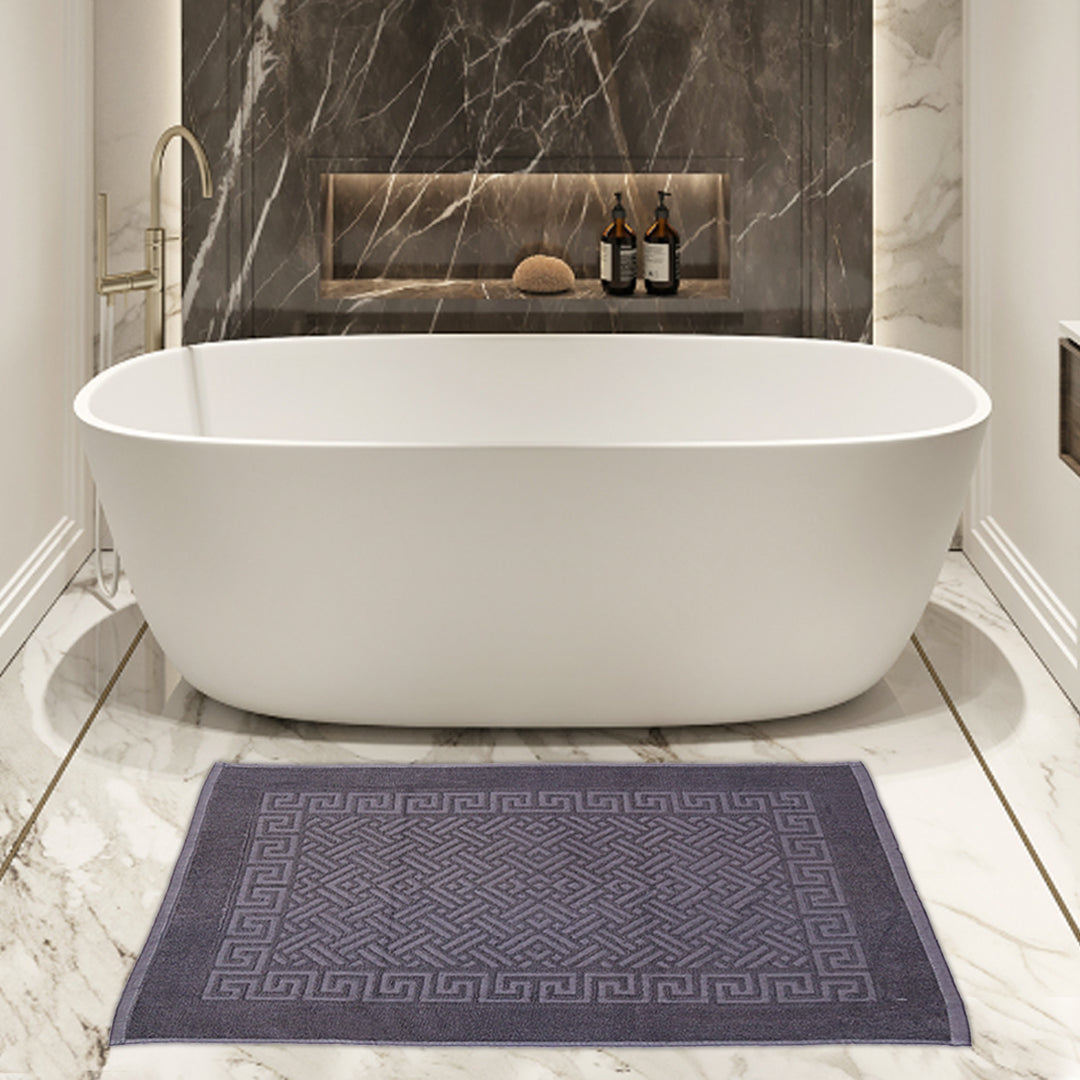 Greek Bath Mat – Grey