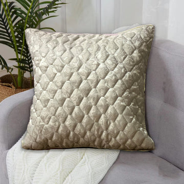 Quilted Cushion Cover - Golden