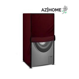 Front Load Maroon Washing Machine cover