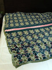 Printed Fleece Blanket - Gucci Green