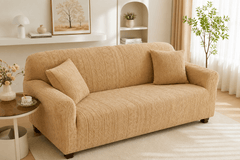 Bohemian Sofa Cover - Camel Brown