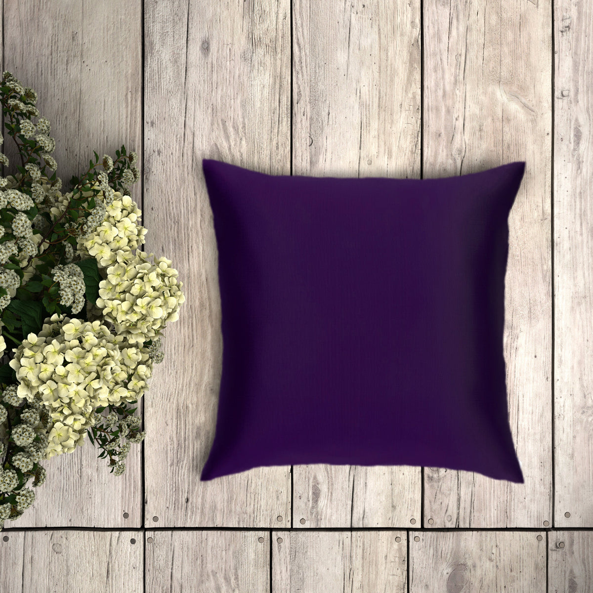 Silk Cushion Cover - Purple