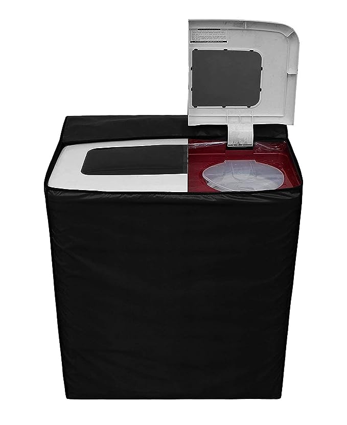 Twin Tub Black Washing Machine cover