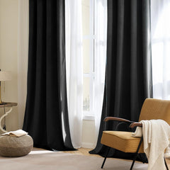 Premium Velvet Curtain - Black