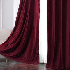 Premium Velvet Curtain - Maroon