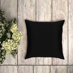 Silk Cushion Cover - Black