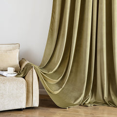 Premium Velvet Curtain - BEIGE