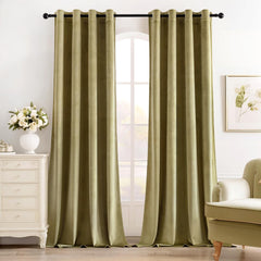 Premium Velvet Curtain - BEIGE