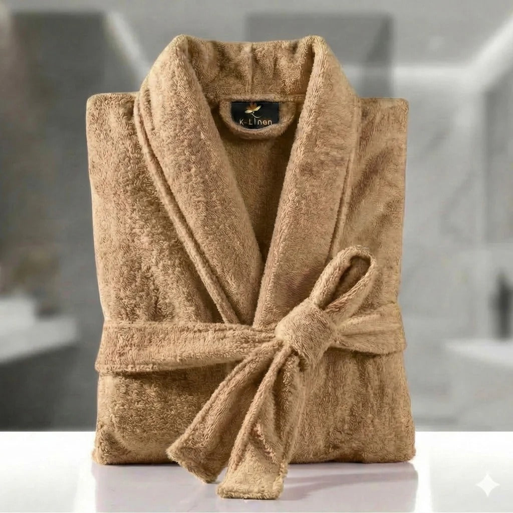 Fluffy Bathrobe - Beige
