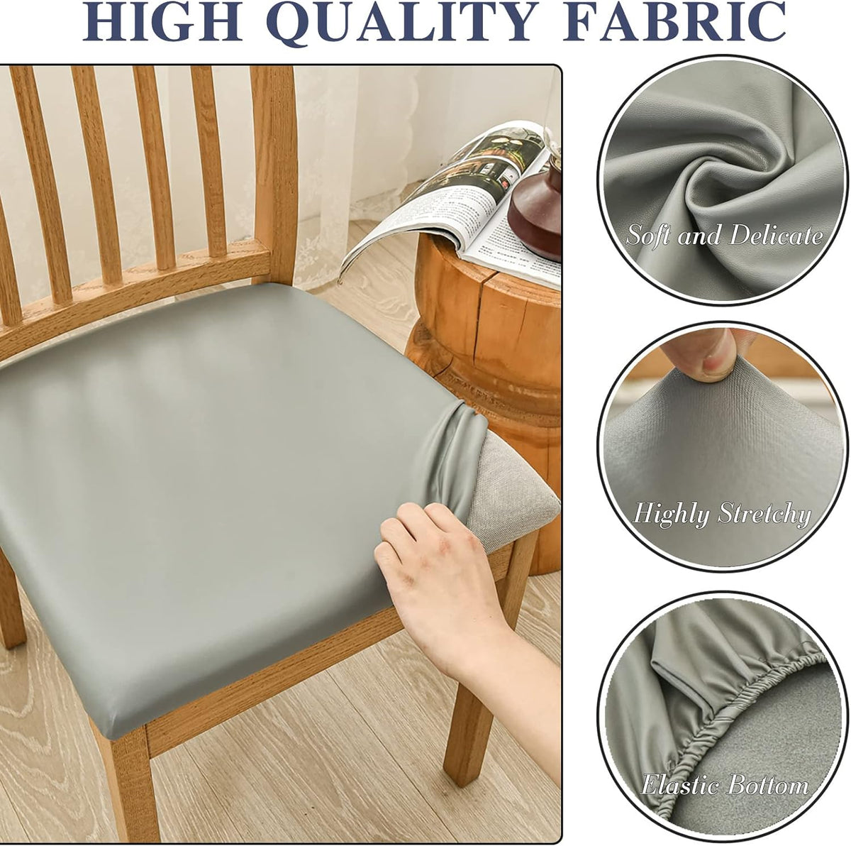 Chair Seat Covers- Grey